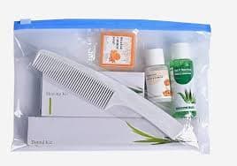 Amenity kits (shampoo, soap, dental kits)